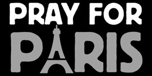 Bidden voor slachtoffers Parijs